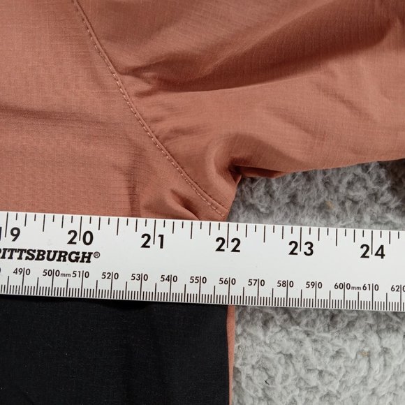 Hurley Jacket Mens Medium Mauve Black Logo Phantom Packable Windbreaker Anorak - Picture 10 of 12